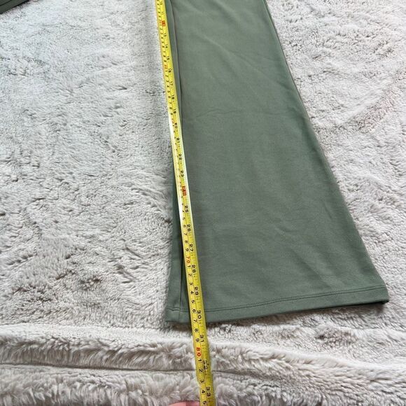 Aritzia Wilfred Flare Pants Candace Womens Size Small Ribbed Stretch Bitter Sage - Picture 4 of 11